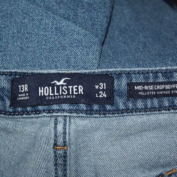 Hollister Midrise Crop Boyfriend Jeans - Picture 5 of 6